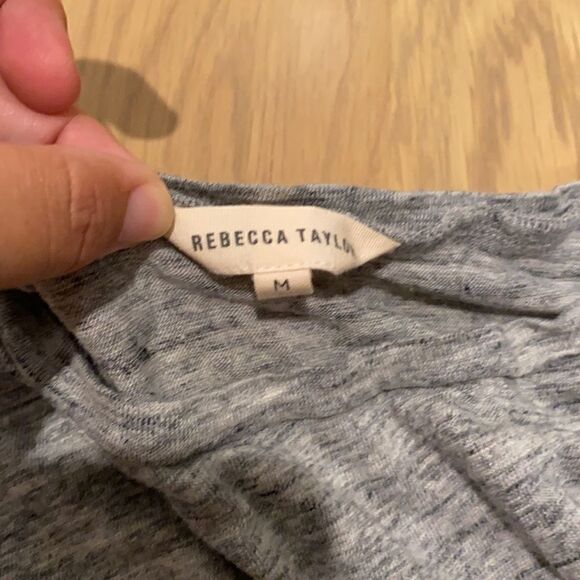 Rebecca Taylor gray linen tiered dress M - Picture 4 of 5